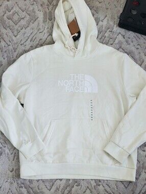 The North Face Cream/Off-White Logo Hoodie XXL